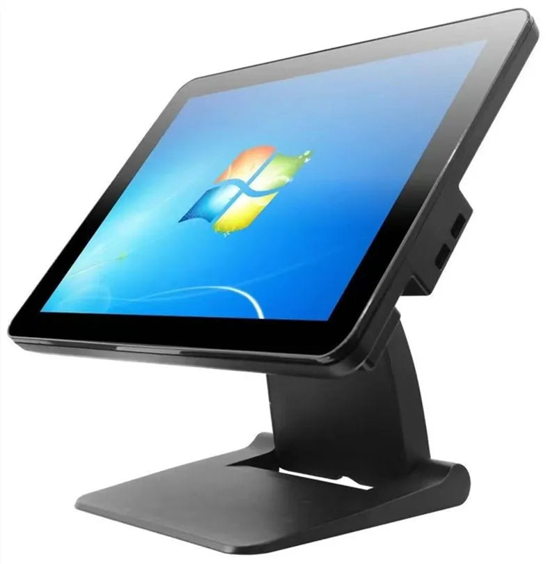R.E.D. Shopping 15.6-inch all-in-one touch screen POS terminal showing the complete point of sale system with display and keyboard