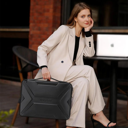 MOSISO Laptop Sleeve 15"/16" – Waterproof Hard Shell Shoulder Bag for MacBook Pro, HP, Dell