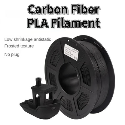 Carbon Fiber PLA Filament 1.75mm – High-Accuracy +/-0.02mm, 1KG / 250G Spool