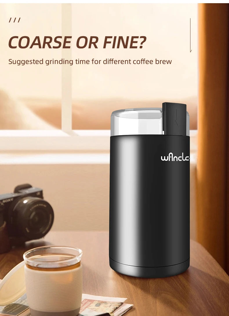 KIRAINAFLY 200W Multifunctional Coffee Bean Grinder – Blade Grinder for Home