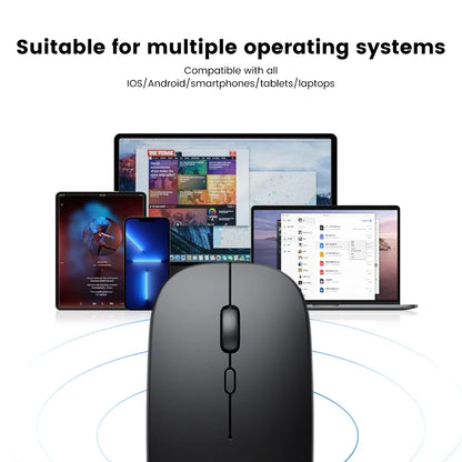 Wireless Bluetooth ergonomic mini mouse by R.E.D. Shopping with silent click buttons and 2.4GHz optical sensor for PC use.