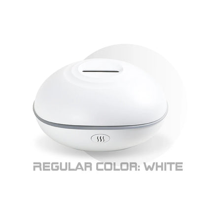 HLCOME Ultrasonic Aroma Diffuser – 200ml Wood Grain, 7 Color LED, Remote Control, Essential Oil Humidifier for Home & Bedroom