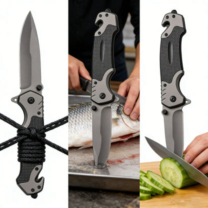 EDC Folding Pocket Knife with Clip – Outdoor Survival & Camping