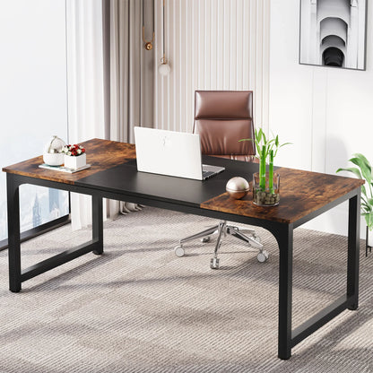 Tribesigns 70.8" Executive Office Desk | Large Computer Workstation