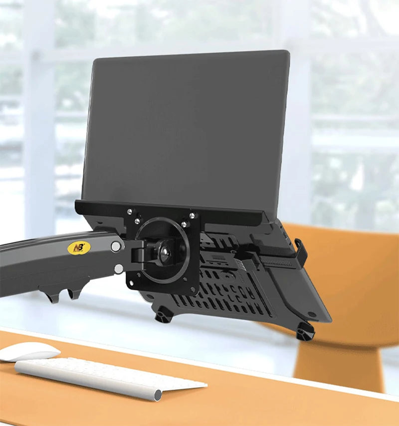 2 in 1 Monitor & Laptop Stand – 17–30" Monitor + 10–17" Laptop Desk Mount