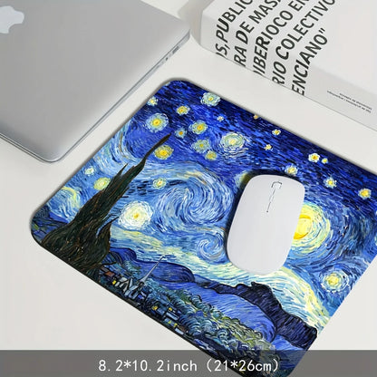 Van Gogh Starry Night XXL Extended Gaming Mouse Pad – Anti-Slip Desk Mat for Keyboard & Mouse