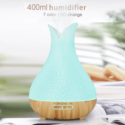 WiFi Smart Air Humidifier & Aroma Diffuser 400ml – Essential Oil, Wood Ball Design
