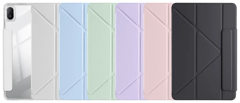 Huawei MatePad 11.5 2025 Smart Fold Case – Magnetic PU Leather + Acrylic Hard Back