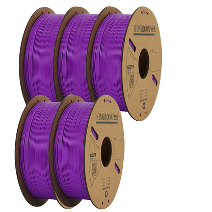 KINGROON PLA Filament 1.75mm – 5 or 10 Rolls, Mixed Colors, No Bubble