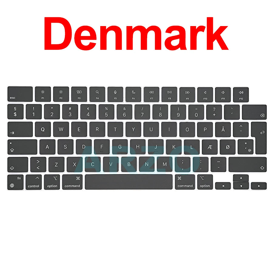 MacBook Pro Air Keycap Replacement Set M1 M2 M3 — 13" 14" 16" Keyboard Repair (A2442 A2485 A2779 A2780 A2681 A2941)