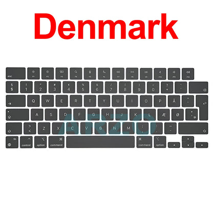 MacBook Pro Air Keycap Replacement Set M1 M2 M3 — 13" 14" 16" Keyboard Repair (A2442 A2485 A2779 A2780 A2681 A2941)