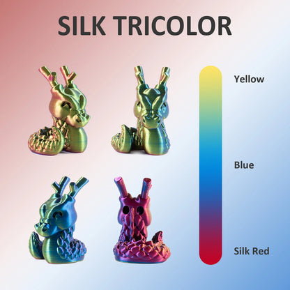Geeetech Tri-Color Silk PLA Filament 1.75mm – 1KG Spool, Vacuum Packed
