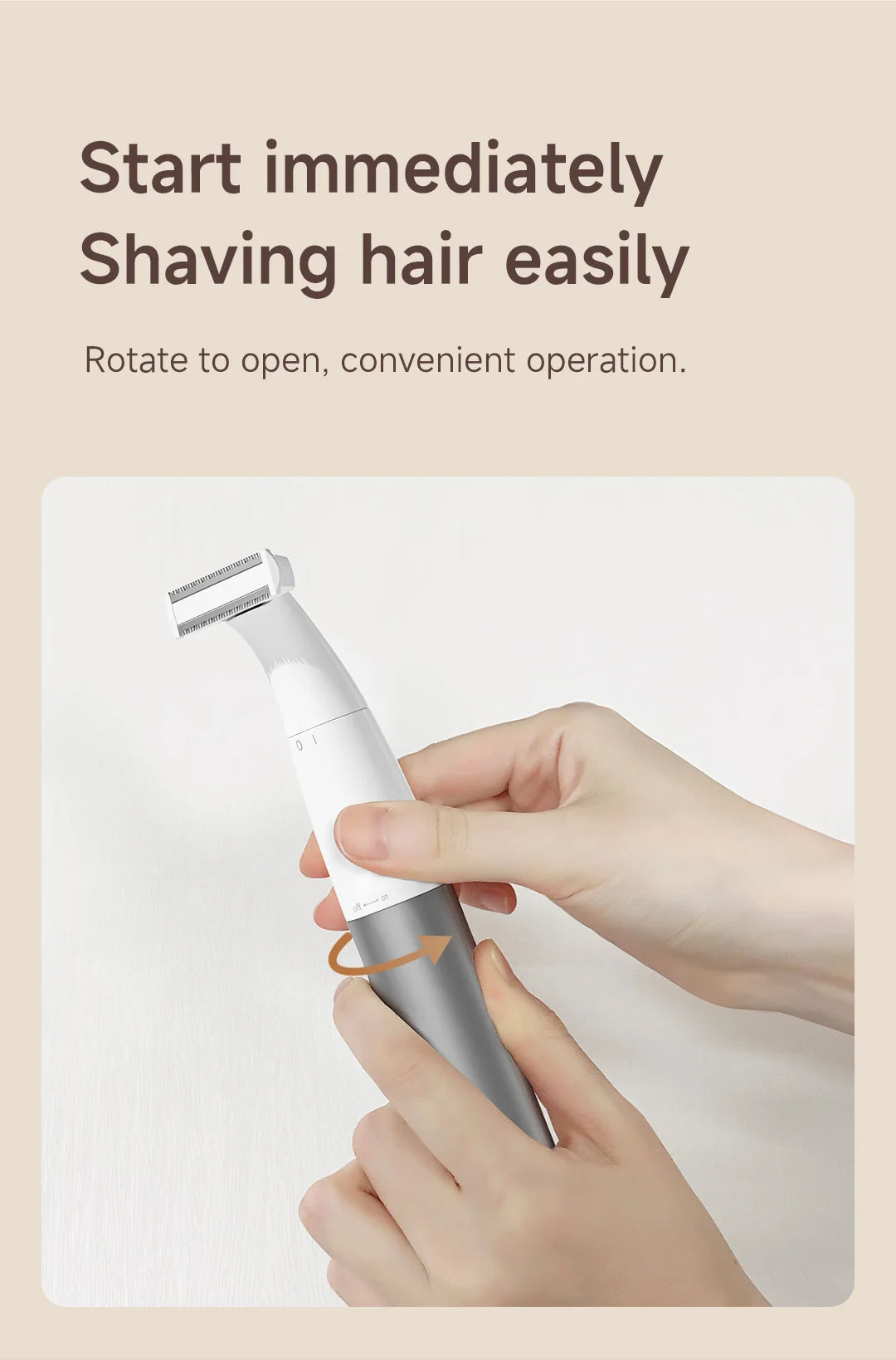 DOCO LAB 4-in-1 Electric Epilator & Hair Removal Trimmer – Cordless, Painless, Body & Bikini, Gift for Men & Women