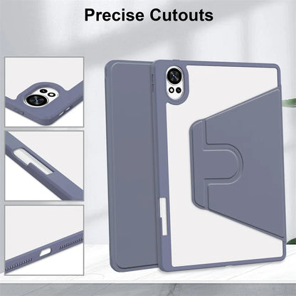 360° Rotating Acrylic Stand Case with Pencil Holder for Huawei MatePad 12x / MatePad Air 12 2024