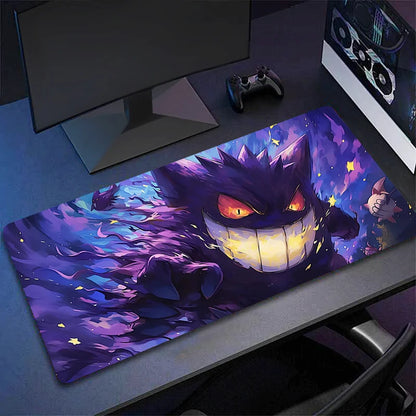 Gengar Anime Mouse Pad – Large Gaming Mousepad, XXL Desk Mat, Rubber Base, Multiple Sizes