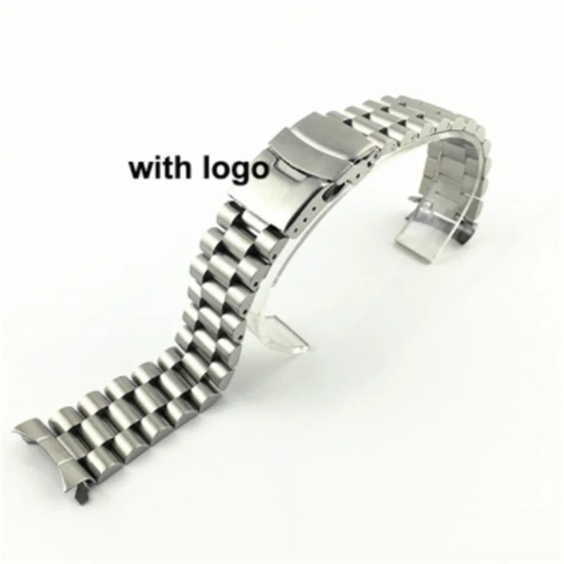 Solid Stainless Steel Jubilee Bracelet for Seiko SKX007 / SKX009 / SRPD – 20/22mm Curved End