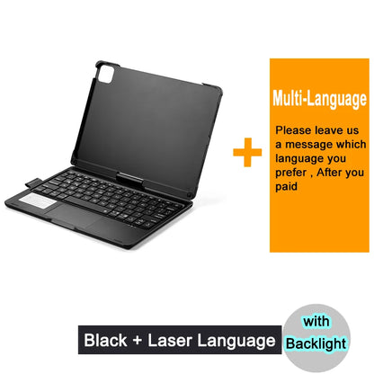 Bluetooth Magic Keyboard Case for iPad Pro 11 / Air – Backlit, Multi-Language, Trackpad