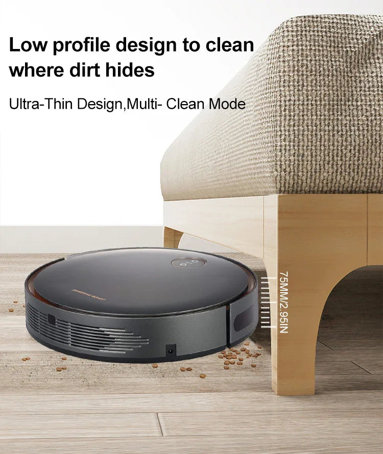 5000Pa Robot Vacuum Cleaner 3-in-1 – Sweep, Vacuum & Mop, EU Plug
