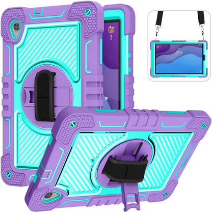 360 Rotating Kids Case for Lenovo Tab M10 HD Gen2 TB-X306 – Shockproof, Kickstand, Shoulder Strap
