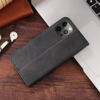 Leather iPhone 16 Plus zipper wallet case with card slots and magnetic stand, offering stylish protection for your mobile phone.
