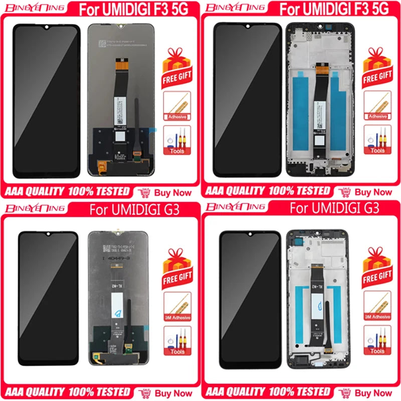 UMIDIGI LCD Screen Assembly Replacement – A5 Pro, A15, F3 5G, C1, G1, G3, G5A