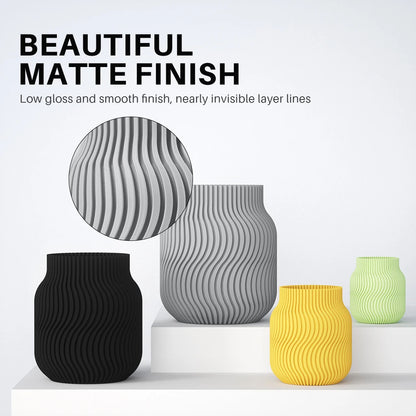 ELEGOO Matte PLA Filament 1.75mm 1KG – +/-0.02mm Accuracy, Cardboard Spool