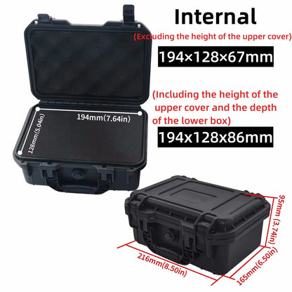 Waterproof Hard Carry Case with Pre-Cut Sponge – Tool & Equipment Organizer