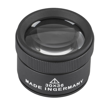 30X 36mm Magnifying Glass Loupe – K9 Optical Lens for Jewelry, Coins & Stamps