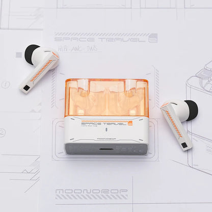 MOONDROP Space Travel 2 TWS Earbuds – HiFi ANC, Bluetooth 6.0, Low-Latency Game Mode, SBC/AAC