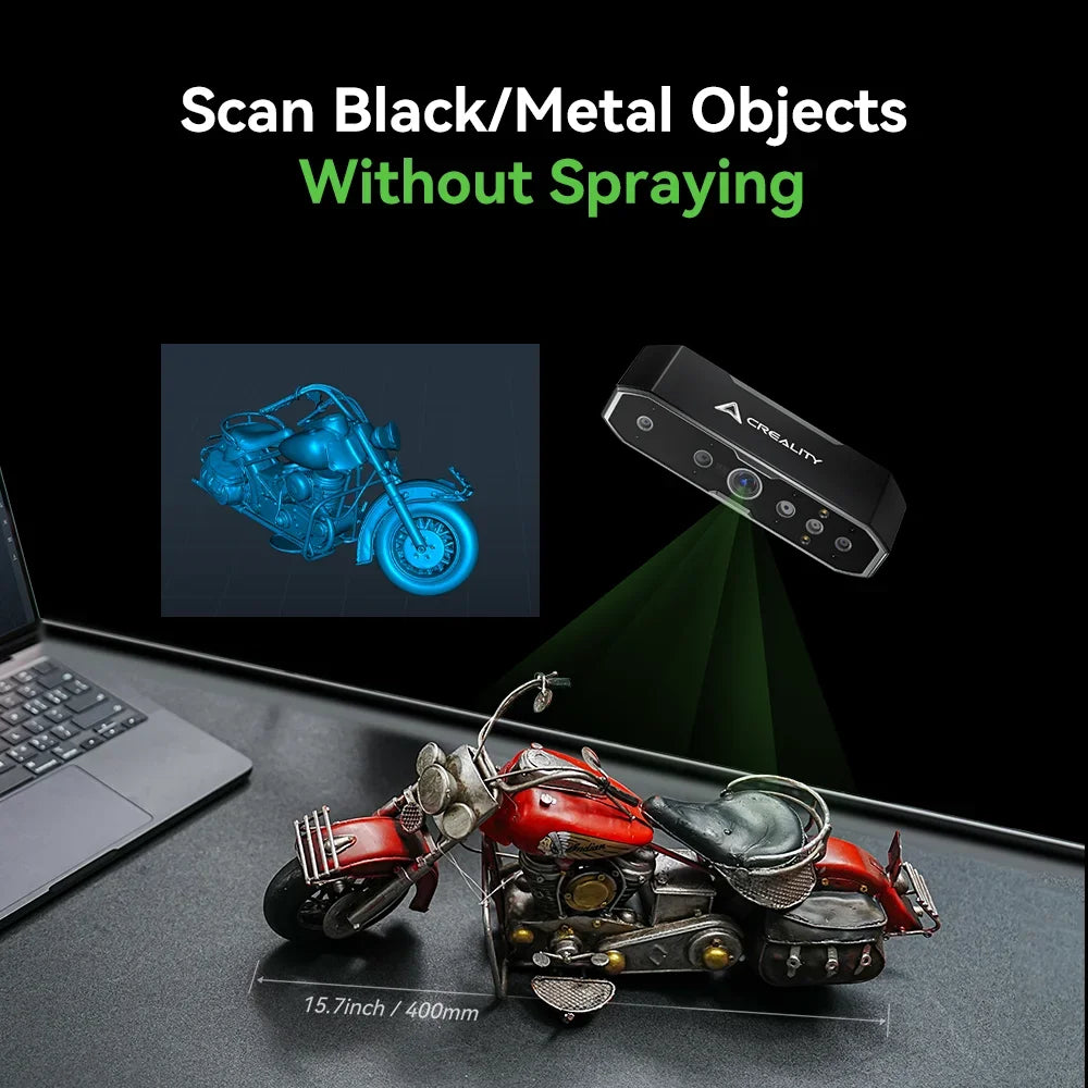 Creality CR-Scan Otter Handheld 3D Scanner – 0.02mm Accuracy | Full-Color | Anti-Shake