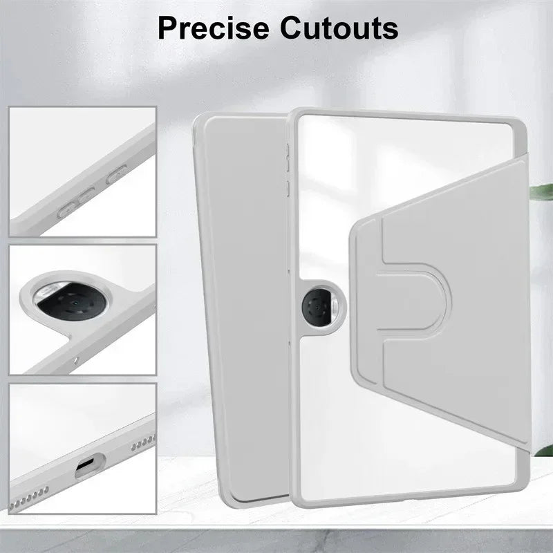 360° Rotating Luxury Flip PU Leather Case for OnePlus Pad Go / OPPO Pad Neo Air 2 11.4"
