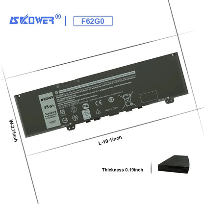 SKOWER F62G0 Laptop Battery – Dell Inspiron 13 7373 7386 5370 7370 7380 P83G P87G