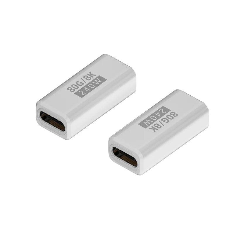 R.E.D. Shopping PD240W 80Gbps USB-C adapter showing a sleek black design with multiple ports for fast charging and data transfer.