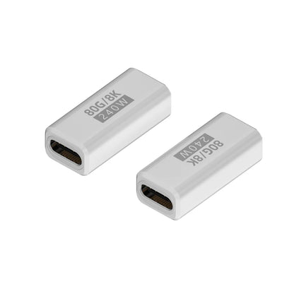 R.E.D. Shopping PD240W 80Gbps USB-C adapter showing a sleek black design with multiple ports for fast charging and data transfer.