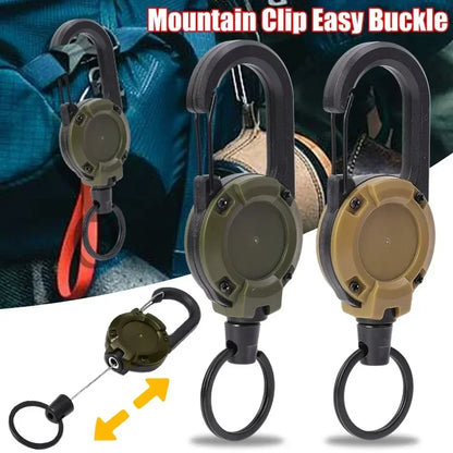Heavy Duty Retractable ID Badge Reel with Carabiner
