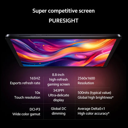 Lenovo LEGION Y700 2025 Gaming Tablet – Snapdragon 8 Gen 3, 8.8", 165Hz, Android