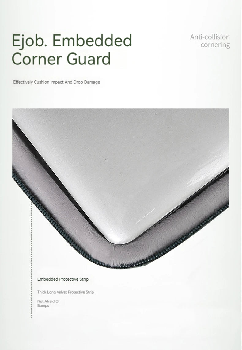 Waterproof Laptop Sleeve Bag 13.3"–15.6" — Portable Travel Carrying Case for MacBook Air/Pro