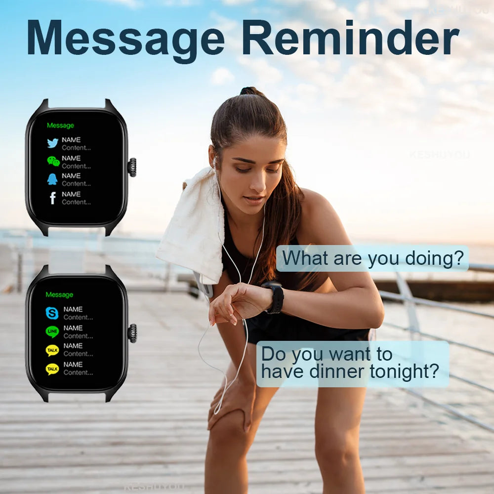 R.E.D. Shopping H9 Smart Watch with 2.01-inch HD display, Bluetooth calling, health monitoring, and 19 sport modes in electronics wearables
