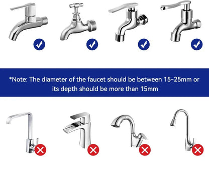 Wheelton Stainless Steel Faucet Water Filter – Activated Carbon Ceramic Purifier