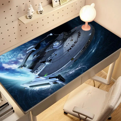 XXL Gaming Mouse Pad – Sci-Fi Space Design, Non-Slip Rubber Base