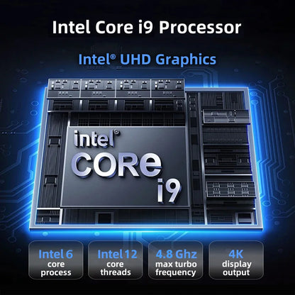 Mini PC – Intel Core i9-8950HK / i3-6100U, 16GB RAM, 1TB/2TB SSD, 4K, WiFi 6, Windows 11