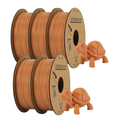 KINGROON PLA Filament 1.75mm – 5 or 10 Rolls, Mixed Colors, No Bubble