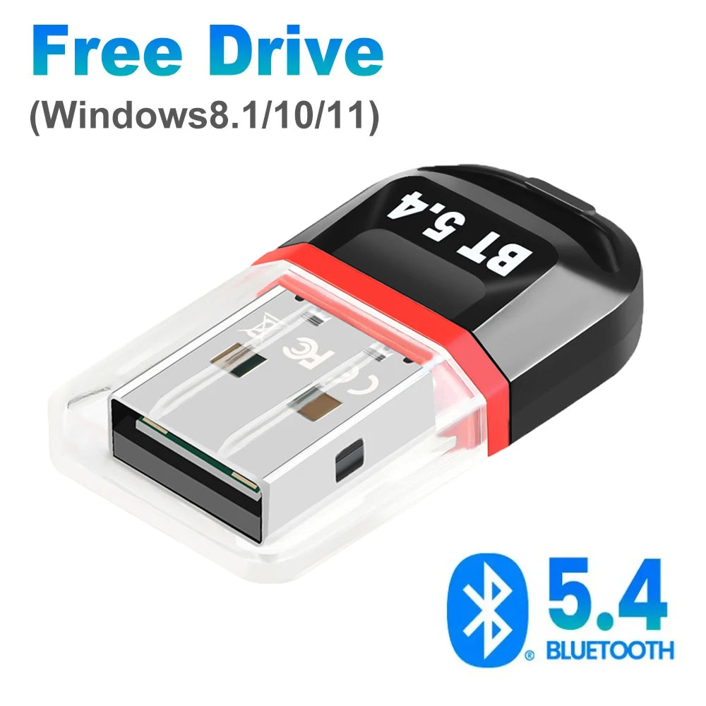 USB Bluetooth 5.4 Dongle Adapter – Wireless Audio, Mouse & Keyboard Receiver
