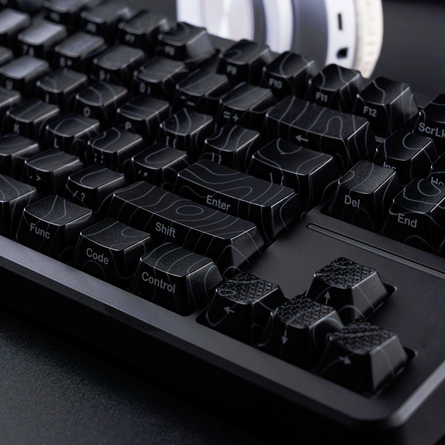 XVX Topographic Keycaps 118 Keys – OEM Profile, Shine-Through, IMD-Tech, Side Print