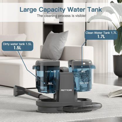 PrettyCare PC808 Cordless Carpet & Spot Vacuum Cleaner – 1.4m Hose, Wet Sprayer for Sofa & Car