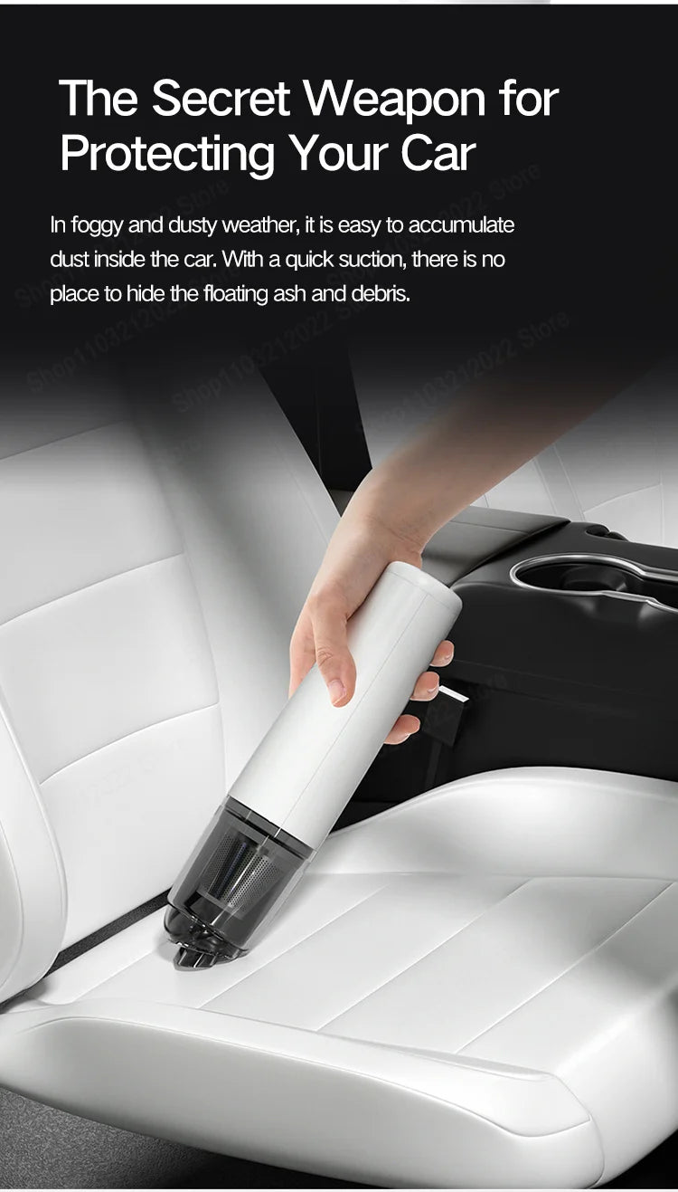 Handheld Wireless Car & Home Vacuum Cleaner – Mini Portable High Power Dust Remover