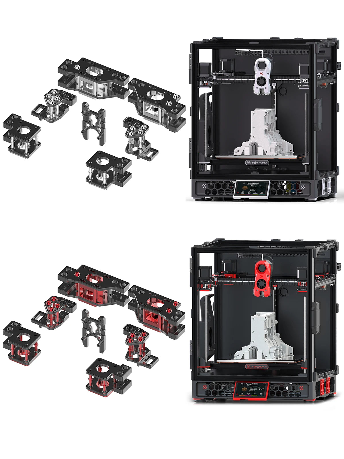SIBOOR Voron Trident 3D Printer Kit – AWD CoreXY, CNC Metal, High Speed