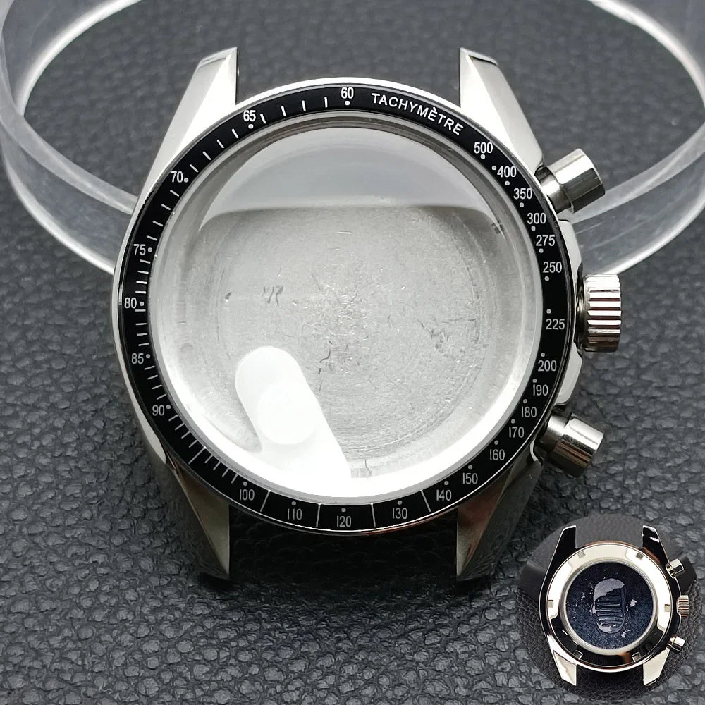 39.7mm Men's Watch Case for VK63 Movement – Metal Case with 20mm Strap Fit & Watch Box