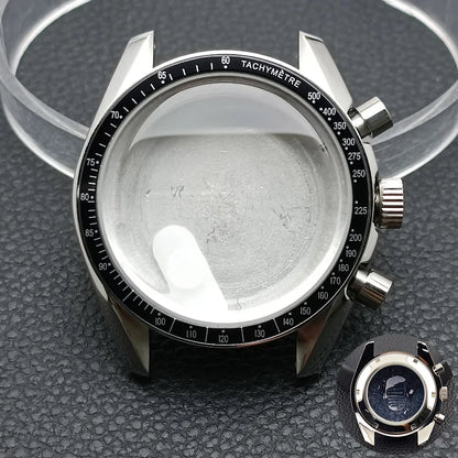 39.7mm Men's Watch Case for VK63 Movement – Metal Case with 20mm Strap Fit & Watch Box