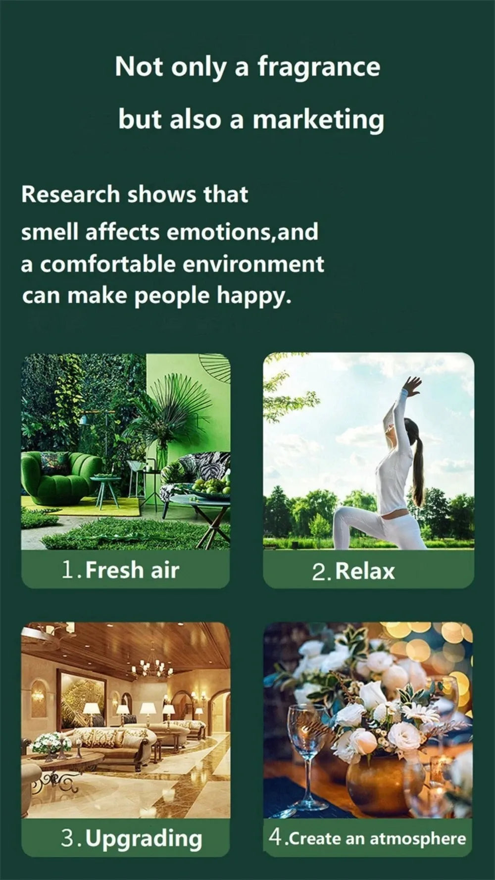 Waterless Portable Aroma Diffuser | 3 Mist Modes | Essential Oils | Aromatherapy | Home Office Bedroom